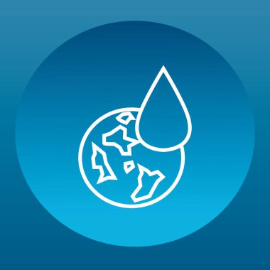 Su damlası olan küre