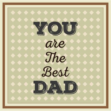 Babalar günü kartı.