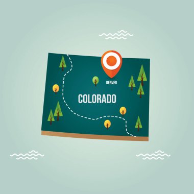 Başkentle Colorado haritası