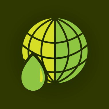 Küre ve yağmur damlası