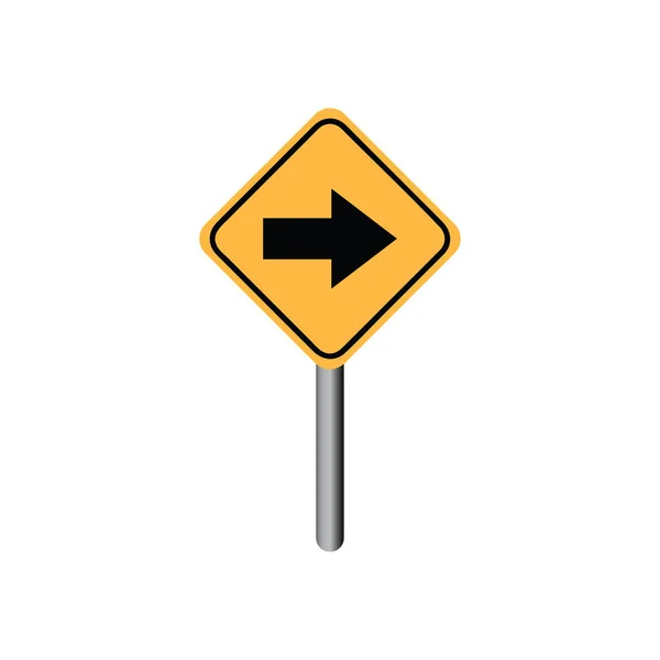 Flecha Derecha Signo Auxiliar — Vector de stock