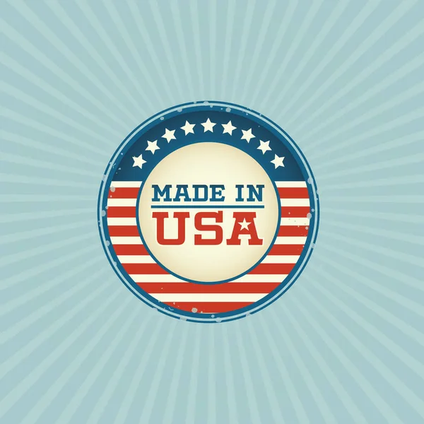 Label Made Usa — Image vectorielle