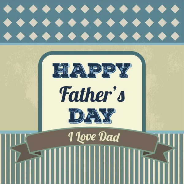 Father Day Card — Stock Vector