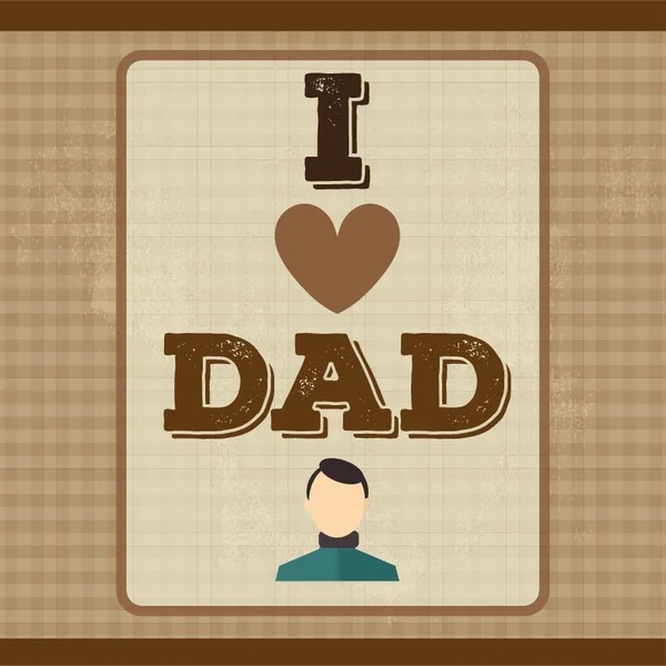 Father Day Card — Stock Vector