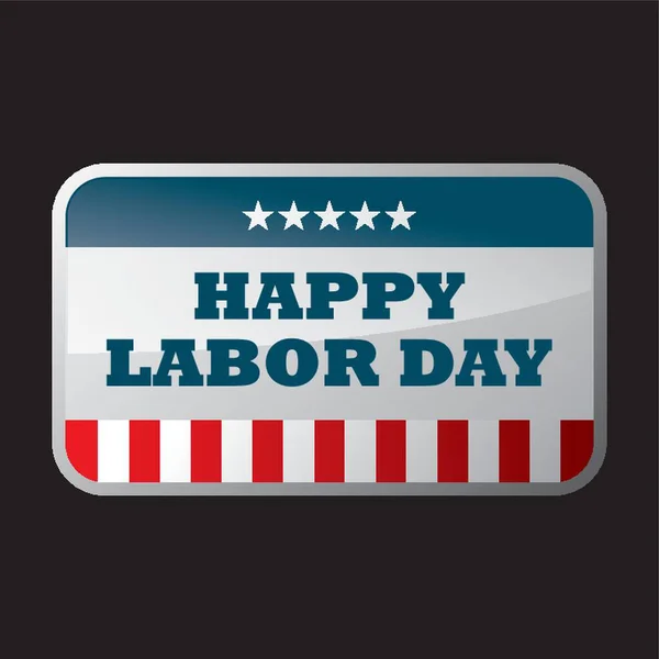 Joyeux Labor Day Label — Image vectorielle