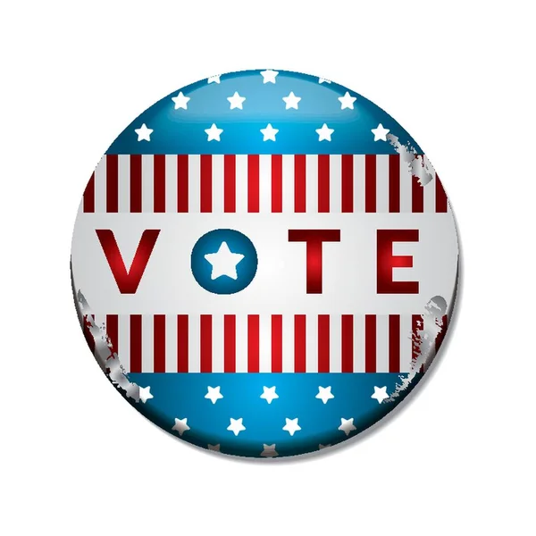 Distintivo Voto Elettorale Usa — Vettoriale Stock