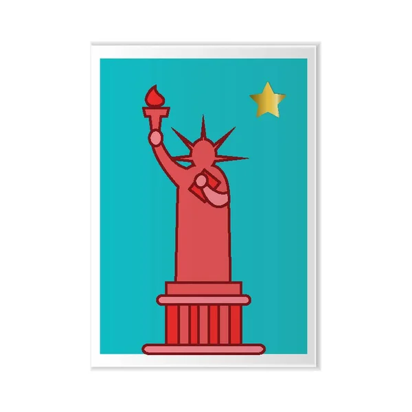 Statue Liberty — Stock Vector