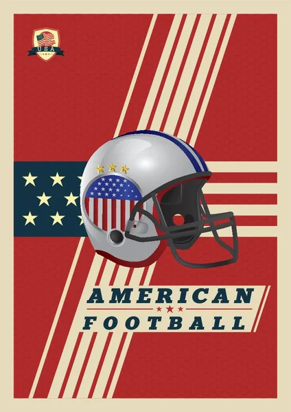 Американський Футбол Дизайн Плаката — стоковий вектор