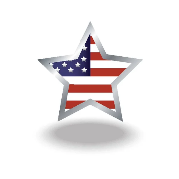 Star Usa Flag — Stock Vector