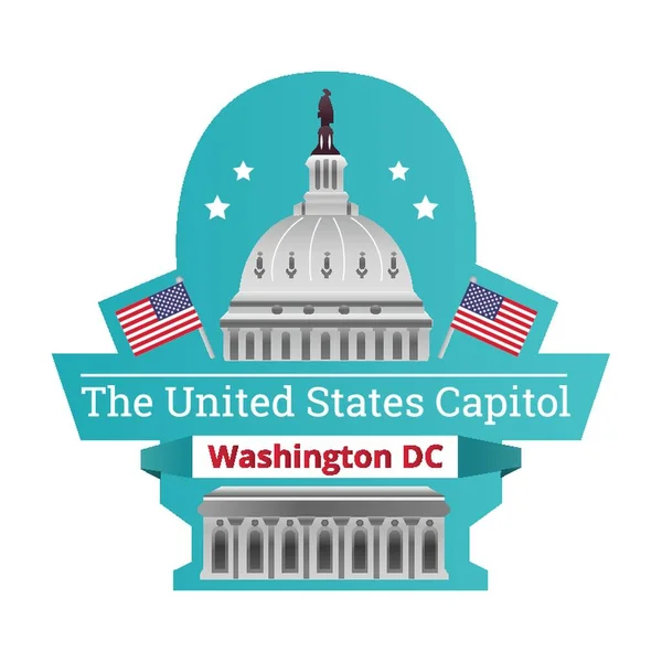 Capitolio Los Estados Unidos — Vector de stock