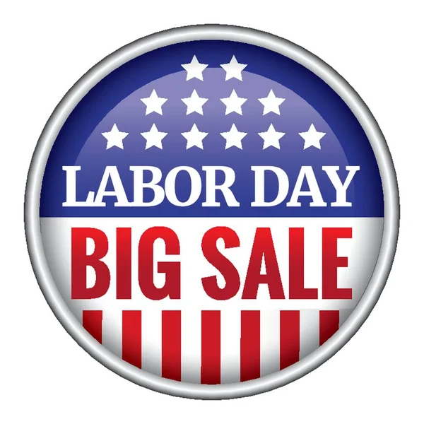 Labor Day Sale Sticker — Stock Vector