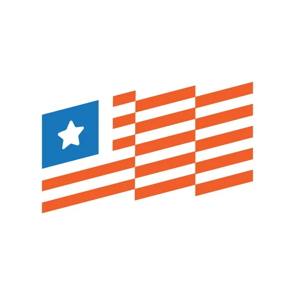 Design Del Logo Degli Stati Uniti America — Vettoriale Stock