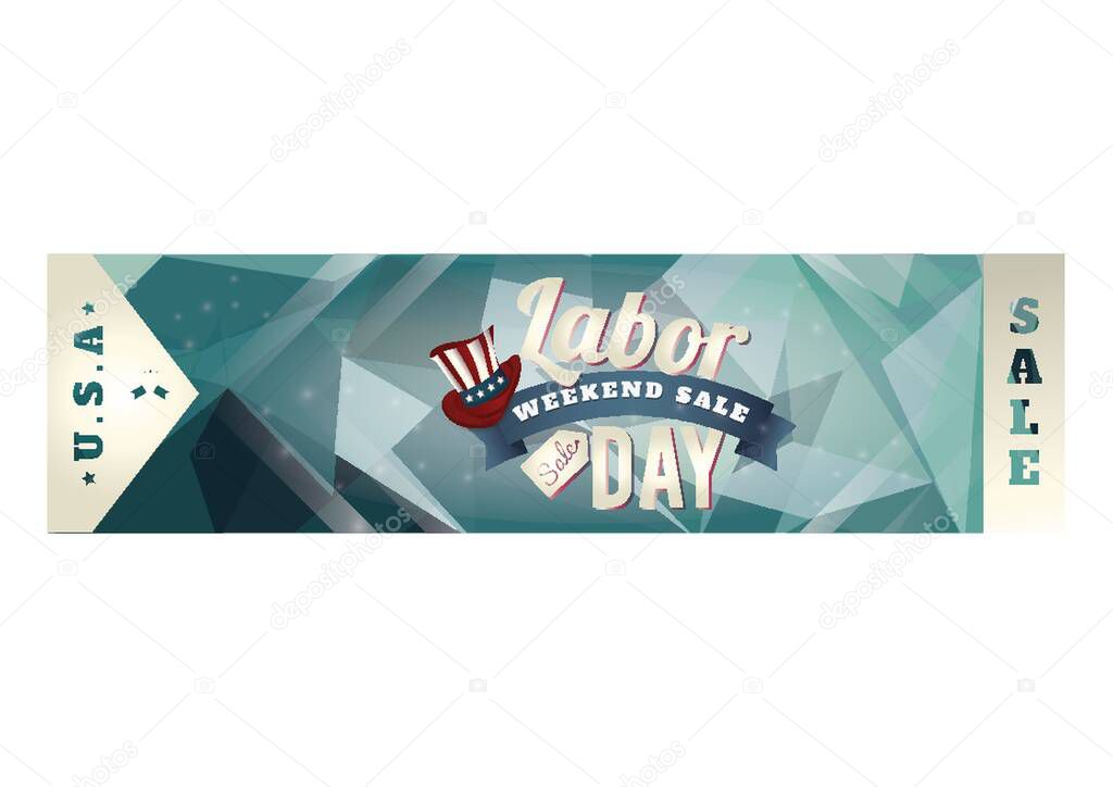 Labor day sale banner
