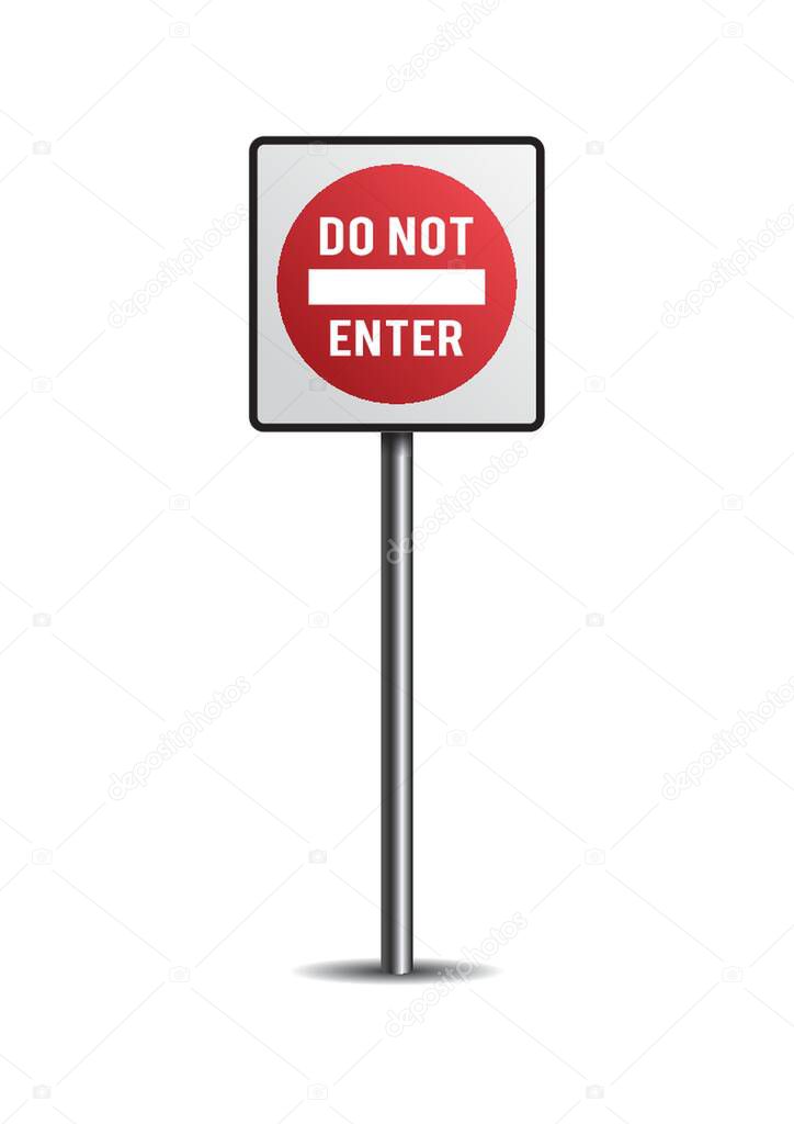 Do not enter sign