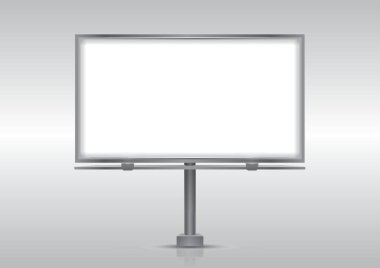 Billboard simgesi vektör illüstrasyonu