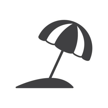 Plaj şemsiyesi vektör çizimi