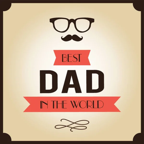 Father Day Poster — Stock Vector