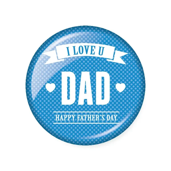 Father Day Badge — Stock Vector