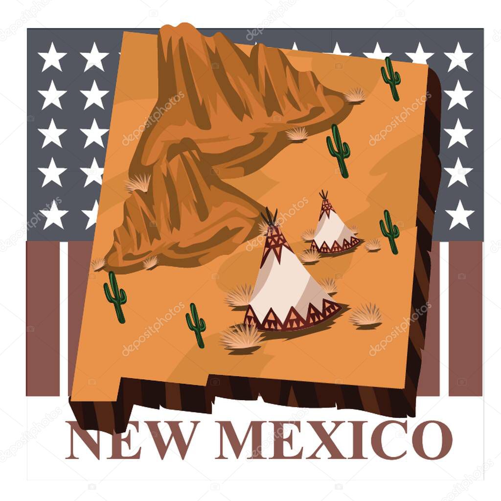 New mexico state map