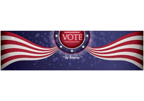 Usa Election Banner Vector Illustration — Stock Vector