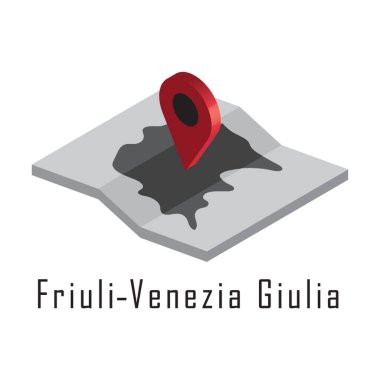 friuli-venezia giulia haritası ve harita işaretleyici