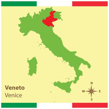 veneto İtalya haritasında