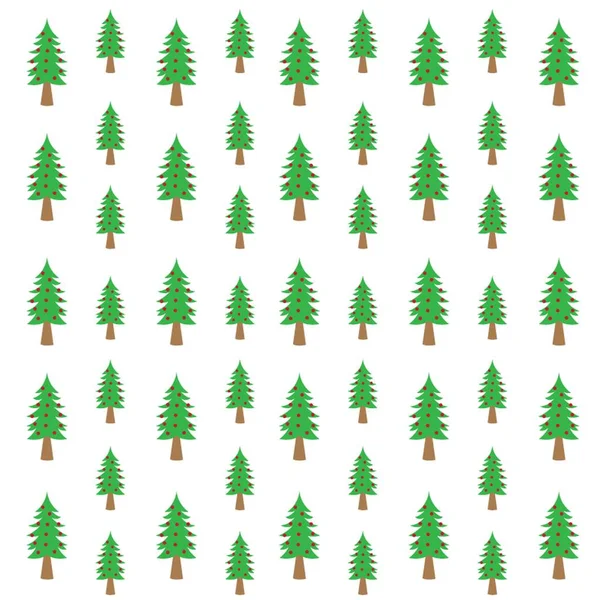 Árbol Navidad Patrón Fondo — Vector de stock