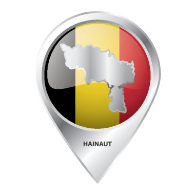 hainaut haritalı harita işaretleyici
