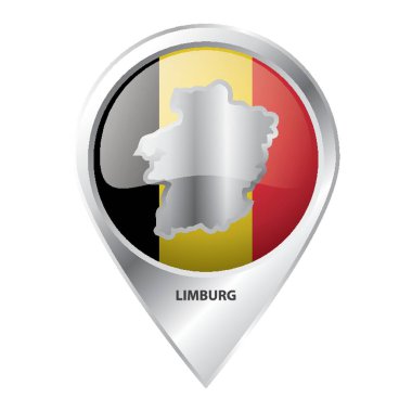 Limburg haritalı harita işaretleyici