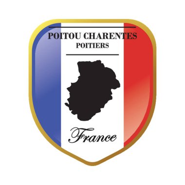 Poitou charentes harita etiketi