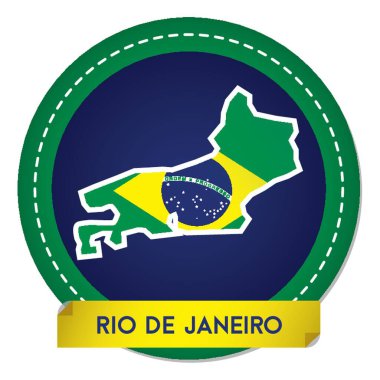 Rio de Janeiro harita etiketi