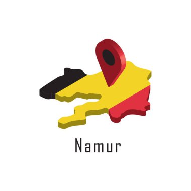 Harita işaretleyicili namur haritası