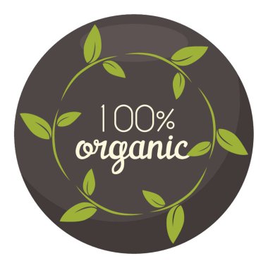 % 100 organik ürün etiketi