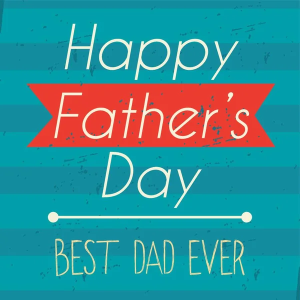 Happy Father Day Card — Stock Vector