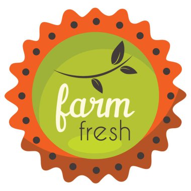 çiftlikten taze ürün etiketi