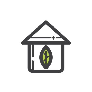 yeşil ev kavramı simgesi