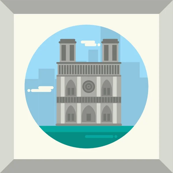 Notre Dame Paris — Vetor de Stock