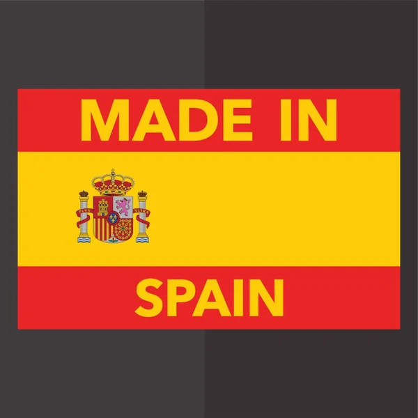 Étiquette Made Spain — Image vectorielle