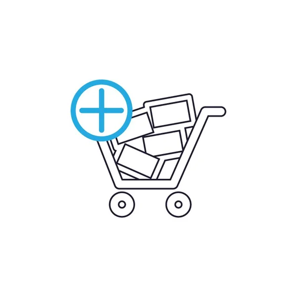 Shopping Cart Add Sign — Stock Vector
