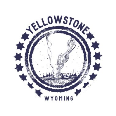 Wyoming 'in kauçuk damgası.