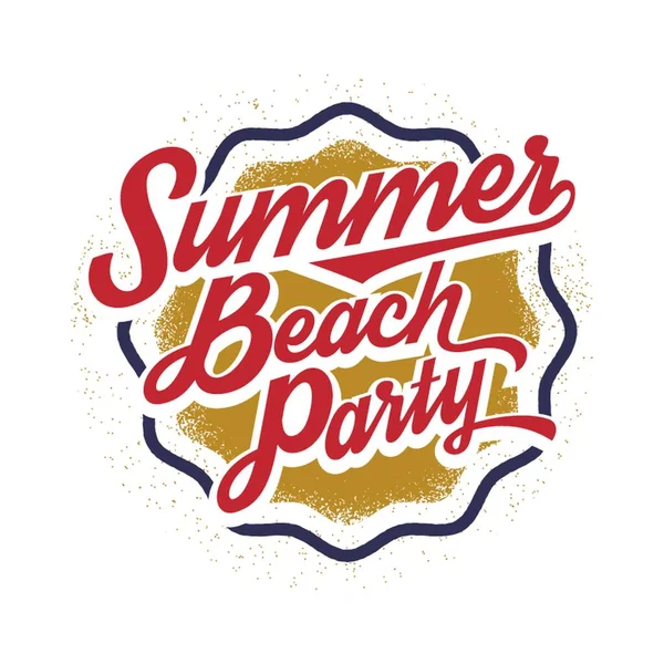 Літня Вечірка Пляжі Лейбл — стоковий вектор