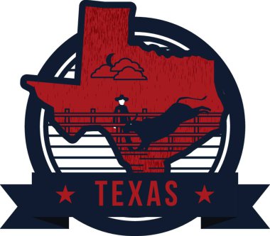 Teksas durumunun haritası