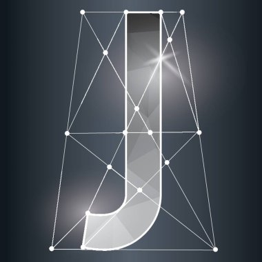 düşük poli alfabesi j