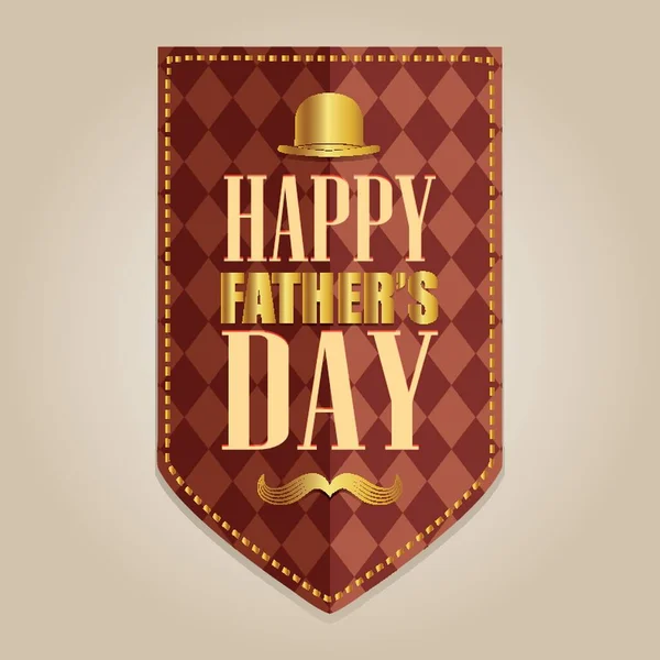 Happy Father Day Label — Stockový vektor