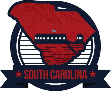 map of south carolina state clipart