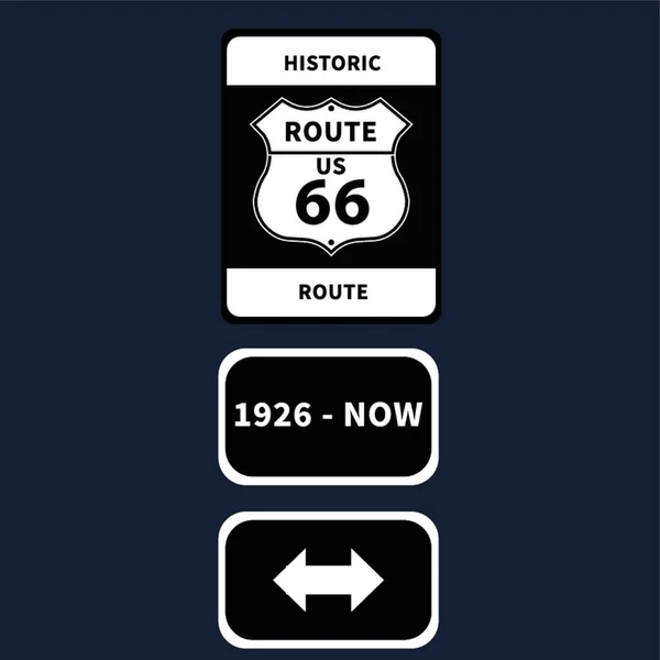 Historische Route — Stockvector