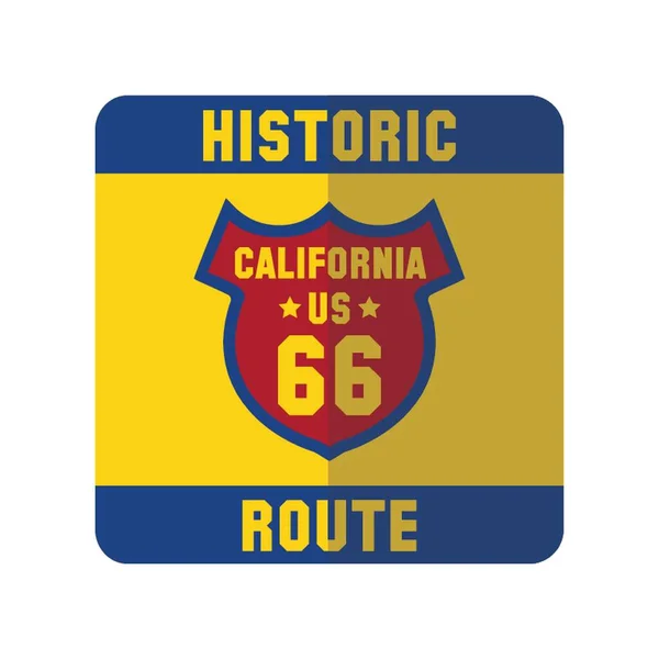 Historische Route — Stockvector