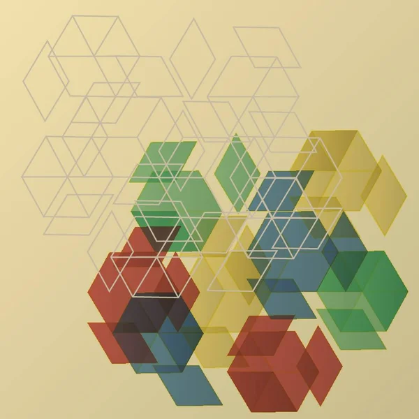 Schéma Géométrique Abstrait — Image vectorielle