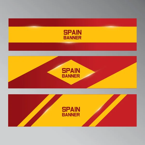 Coleção Faixas Espanha — Vetor de Stock