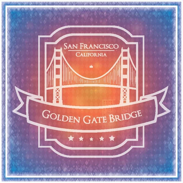 Golden Gate Köprüsü Arkaplanı — Stok Vektör